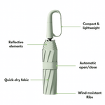 Automatic Compact Umbrella Designed for Strong Winds