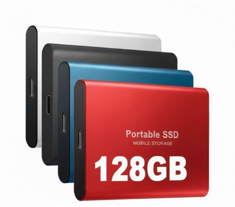 Ultra-Fast 128GB External SSD | Compact High-Speed Storage for Laptops and PCs