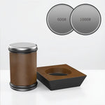 Rolling Knife Sharpener Set with Diamond Grinder and Wooden Base