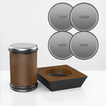 Rolling Knife Sharpener Set with Diamond Grinder and Wooden Base
