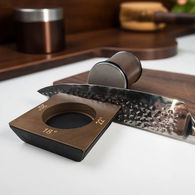 Rolling Knife Sharpener Set with Diamond Grinder and Wooden Base