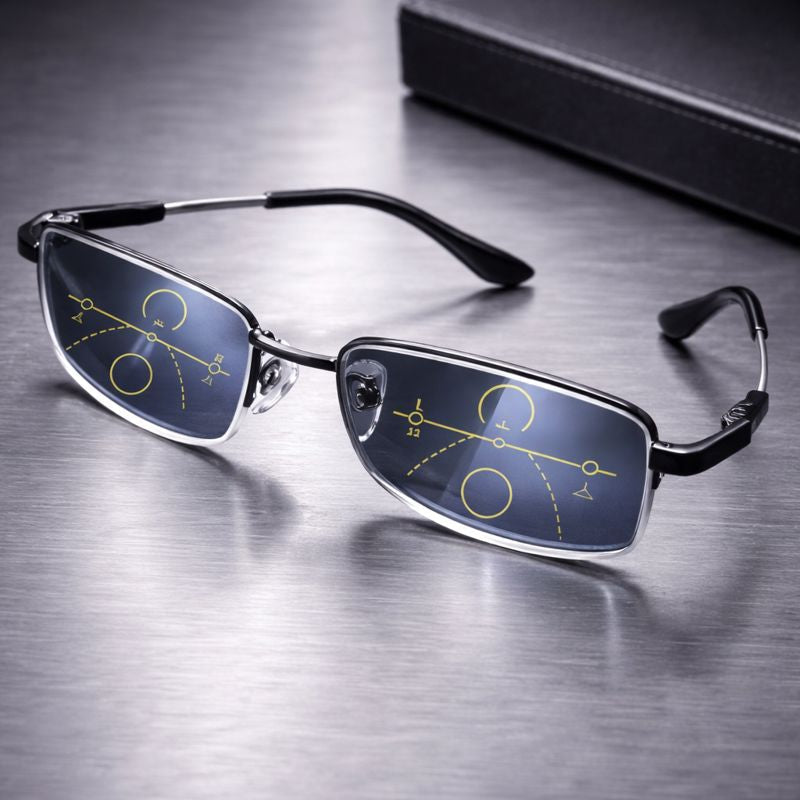 Multifocal Vision Eyewear with Blue Light Blocking Reading Glasses
