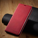 Magnetic Leather Wallet Case: Stylish Protection for Your Device