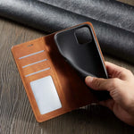 Leather Wallet Case for iPhone | Magnetic Card Holder Feature | Available in Multiple Colors
