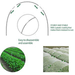 Fiberglass Garden Arch Set | DIY Plant Tunnel for Raised Beds & Cold Frames | Rust-Free & Reusable | Includes Connectors