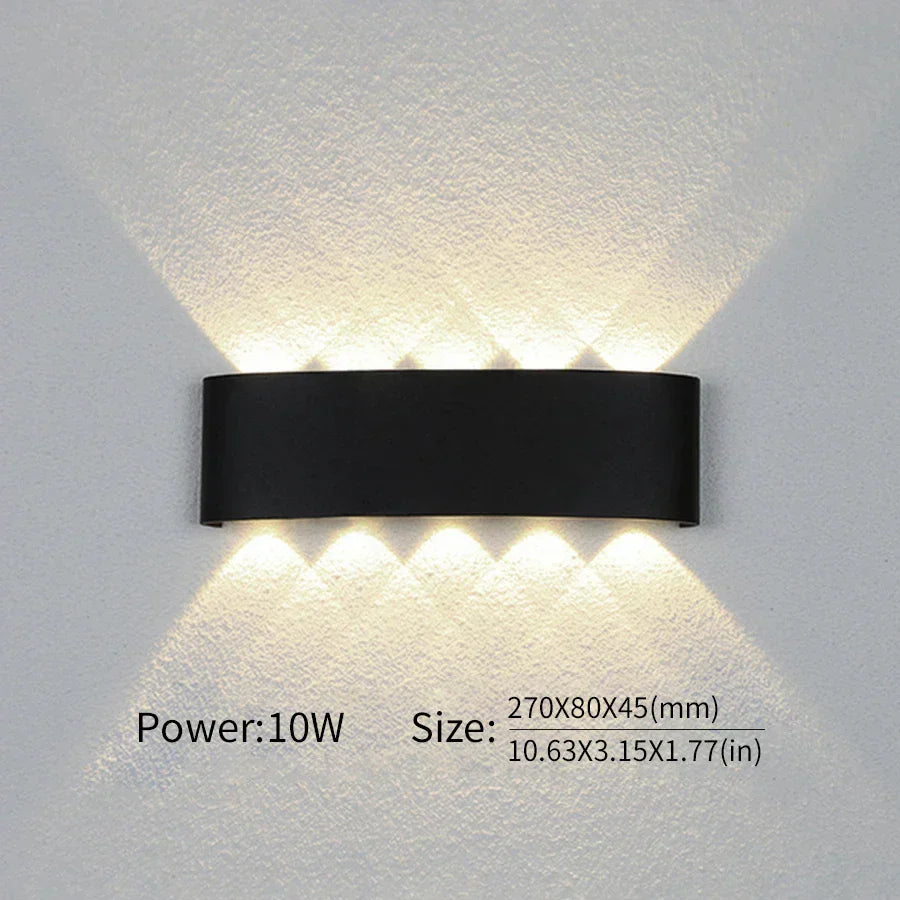 Contemporary LED Wall Light for Indoor and Outdoor Use