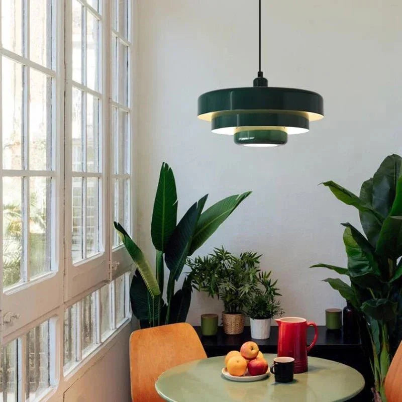 Elegant Three-Tier Pendant Light in Macaron Colors