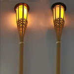 Solar Garden Torches with Flickering Flame Effect - Set of 5