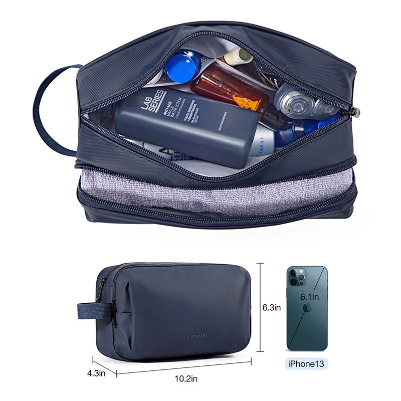 Waterproof Cosmetic Bag for Men & Women | Lightweight Toiletry Bag in S/M/L | Travel Accessories for Toiletries & Makeup | Unisex Travel Organizer