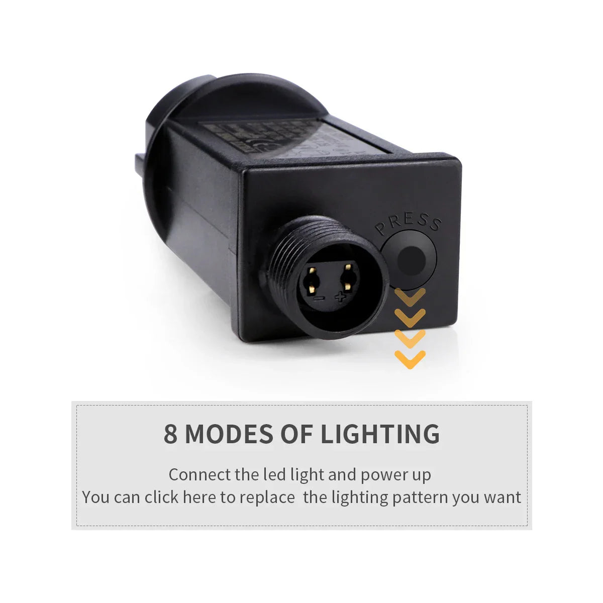 LED String Lights Outdoor 24V | 8 Lighting Modes | Waterproof IP65 | 10–100 m | Ideal for Garden, Home & Christmas Decoration