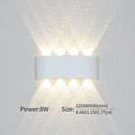 Contemporary LED Wall Light for Indoor and Outdoor Use