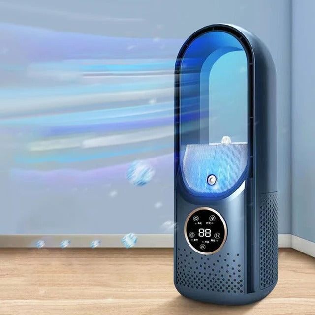 Bladeless Portable Air Cooler | Ultra-Quiet, Ergonomic Design Perfect for Home and Office Use