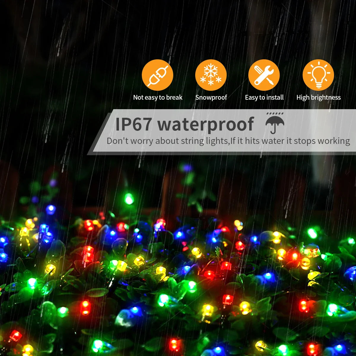 LED String Lights Outdoor 24V | 8 Lighting Modes | Waterproof IP65 | 10–100 m | Ideal for Garden, Home & Christmas Decoration
