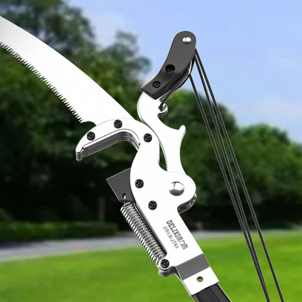 Telescopic Pole Pruner | Tree Shears with Rope System | SK5 Steel Blade | Ideal for Fruit Trees & High Branches