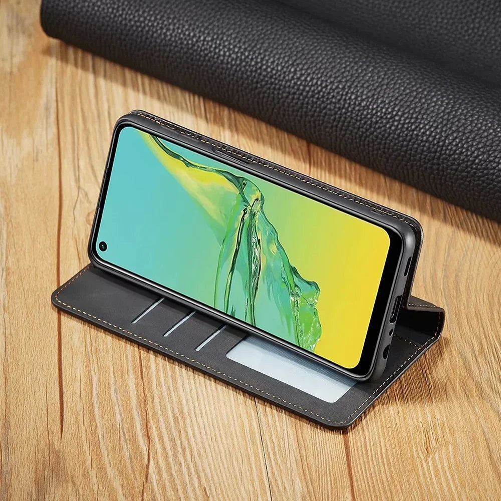 Magnetic Leather Pouch: Stylish Protection Case