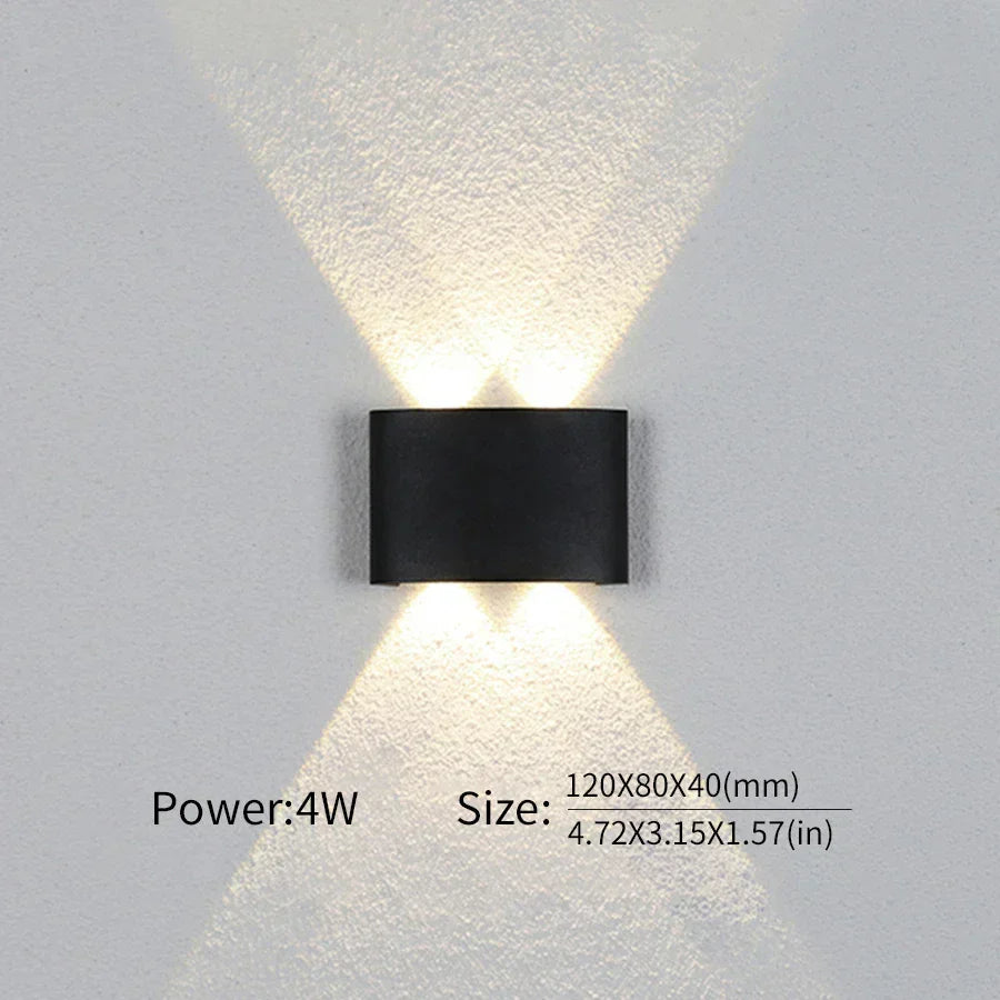 Contemporary LED Wall Light for Indoor and Outdoor Use
