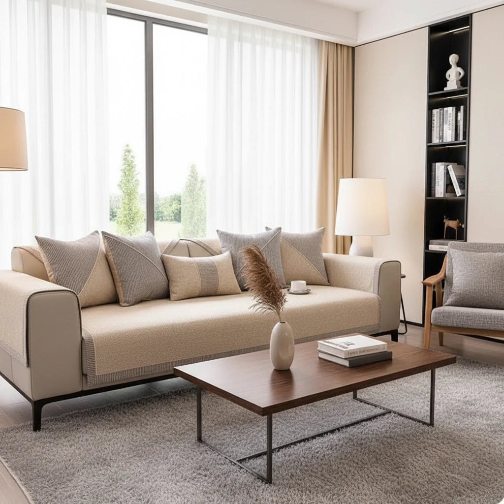 Non-slip Cotton-Linen Sofa Cover for All Seasons