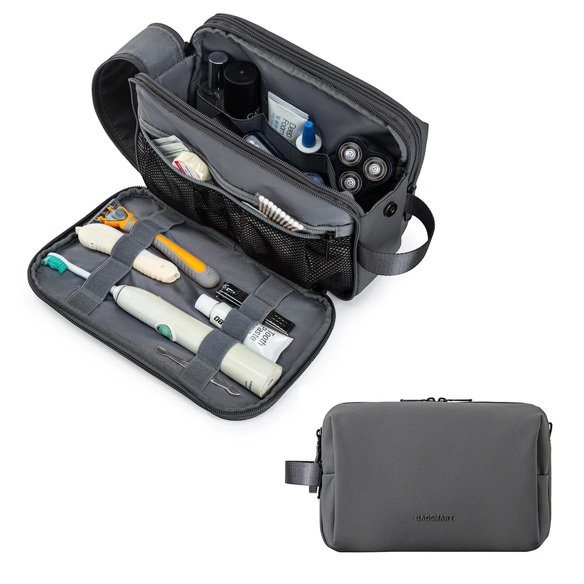 Waterproof Cosmetic Bag for Men & Women | Lightweight Toiletry Bag in S/M/L | Travel Accessories for Toiletries & Makeup | Unisex Travel Organizer