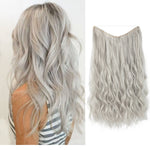 Heat-Resistant Synthetic Fiber Hair Extensions | Invisible Extensions for Enhanced Length and Volume