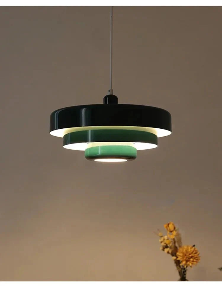 Elegant Three-Tier Pendant Light in Macaron Colors