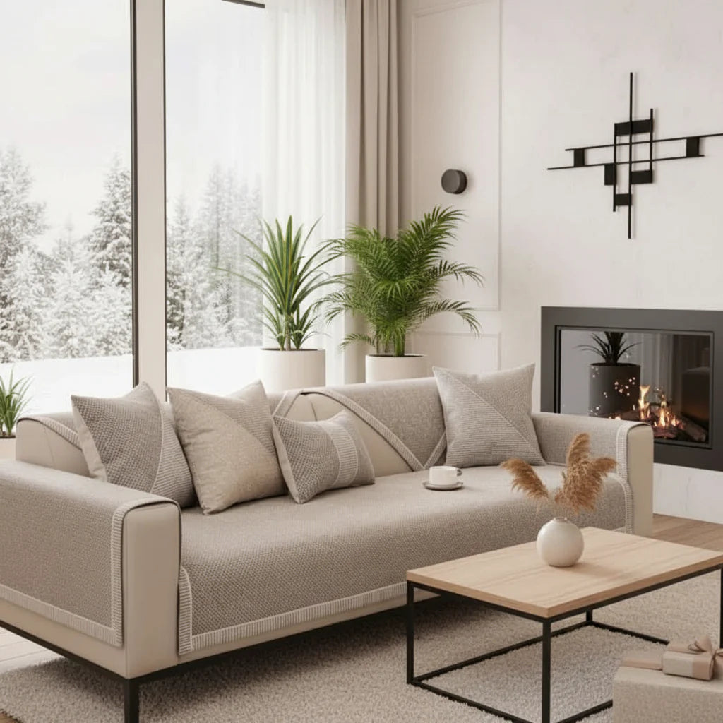 Non-slip Cotton-Linen Sofa Cover for All Seasons