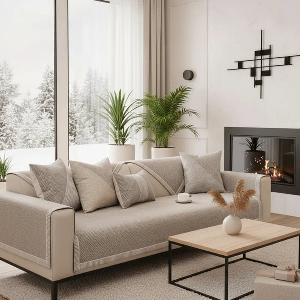 Non-slip Cotton-Linen Sofa Cover for All Seasons