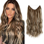 Heat-Resistant Synthetic Fiber Hair Extensions | Invisible Extensions for Enhanced Length and Volume