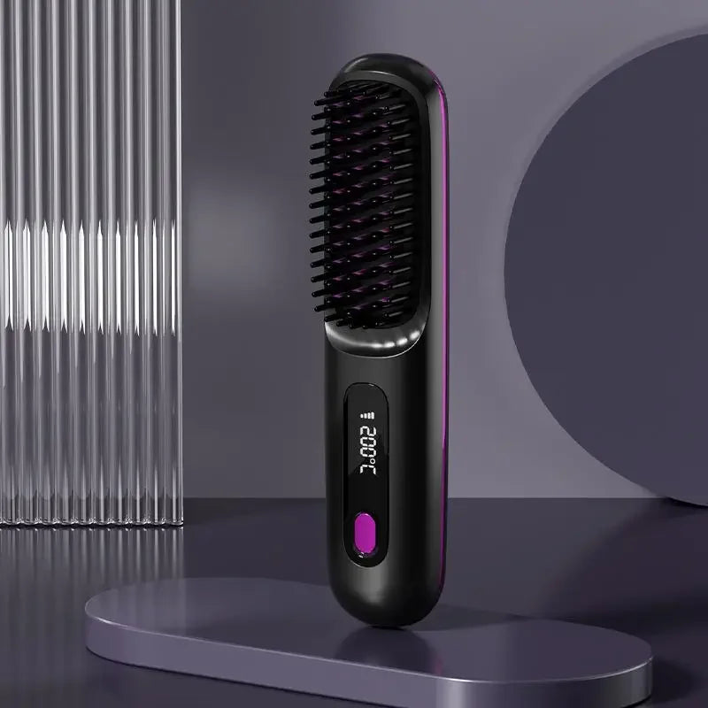 Wireless Hair Straightener with USB Charging & LCD Display | Ceramic & Ion Technology