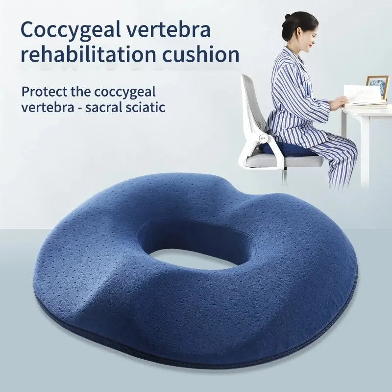 Memory Foam Seat Cushion | Tailbone & Spine Relief | Ergonomic & Comfortable Design