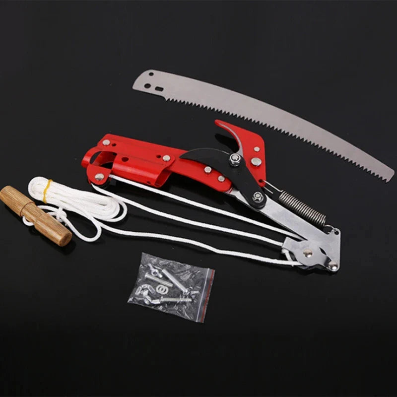 Telescopic Pole Pruner | Tree Shears with Rope System | SK5 Steel Blade | Ideal for Fruit Trees & High Branches