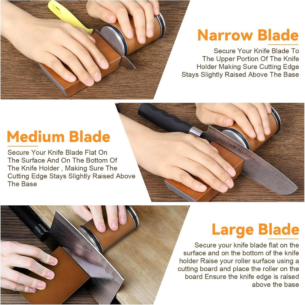 Professional Knife Sharpener with Diamond Roller
