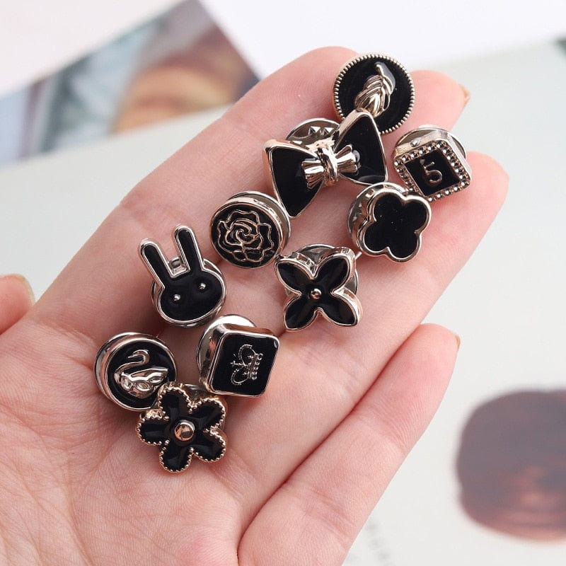 10-Piece Durable Metal Snap Button Set for Clothing and DIY Projects | Easy Attachment