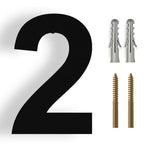 3D Modern Stainless Steel House Number - Weatherproof for Outdoor Facade and Entrance in Anthracite