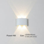 Contemporary LED Wall Light for Indoor and Outdoor Use