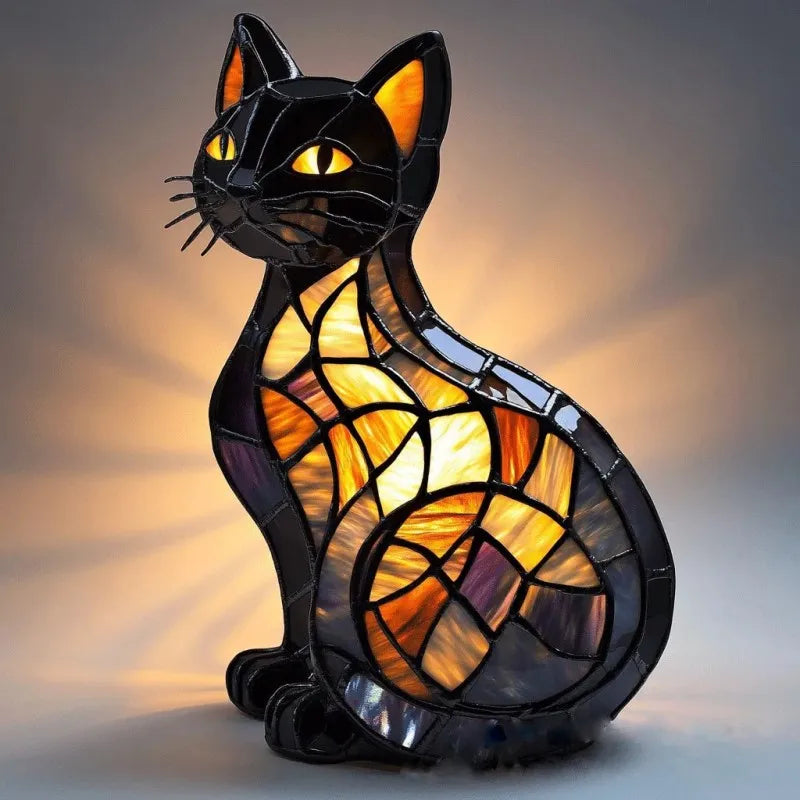 LED Cat Lamp – Animal Motif Light for Terrace and Living Space