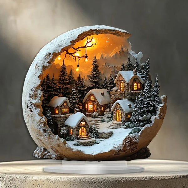 Boho Style Christmas Decoration | Acrylic Decorative Figure | 23x20 cm