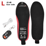 Rechargeable Heated Insoles with Remote Control | 3 Heat Levels | Customizable Electric Foot Warmers for Winter & Outdoor Use