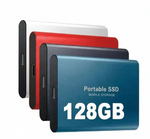 128GB External SSD | USB 3.1 & USB-C High-Speed | NVMe M.2 Technology | Shockproof Aluminum Alloy Case | Plug & Play for PC, Mac & Mobile