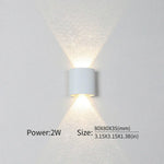 Contemporary LED Wall Light for Indoor and Outdoor Use