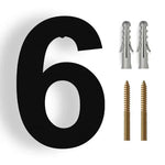 3D Modern Stainless Steel House Number - Weatherproof for Outdoor Facade and Entrance in Anthracite