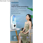 Bladeless Fan 2026 | 6 Speeds | Quiet Air Cooler & Humidifier | USB Connection | Ideal for Office & Home