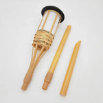 Solar Garden Torches with Flickering Flame Effect - Set of 5