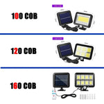 100 COB LED Solar Light | IP65 | Motion Sensor & 3 Modes | Wireless Outdoor Lighting