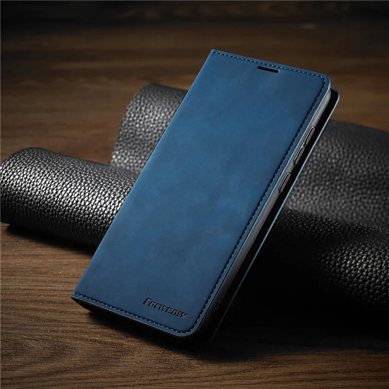 Leather Wallet Case for iPhone | Magnetic Card Holder Feature | Available in Multiple Colors
