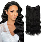 Heat-Resistant Synthetic Fiber Hair Extensions | Invisible Extensions for Enhanced Length and Volume