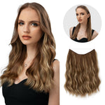 Heat-Resistant Synthetic Fiber Hair Extensions | Invisible Extensions for Enhanced Length and Volume