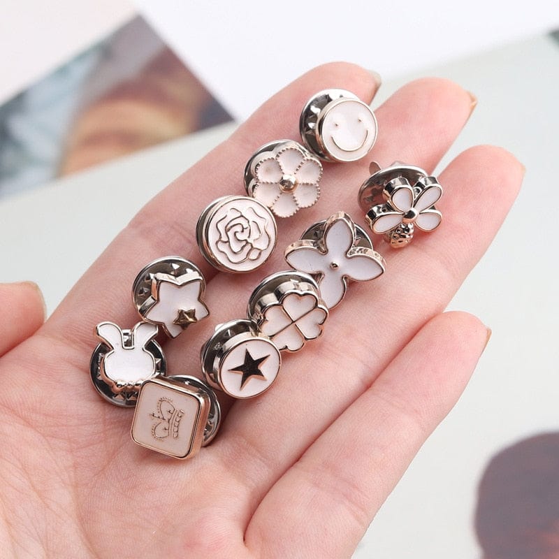 10-Piece Durable Metal Snap Button Set for Clothing and DIY Projects | Easy Attachment