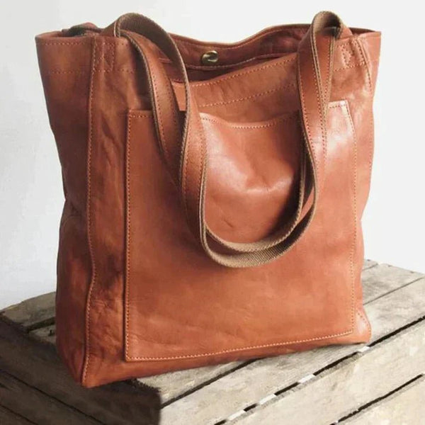 Durable Shoulder Bag Made of Soft PU Leather