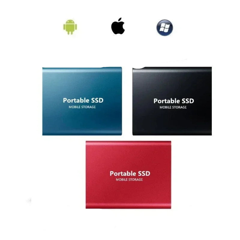 512GB Portable High-Speed External SSD USB Storage Drive