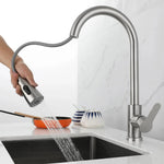 Elegant Kitchen Faucet with Pull-Out Function and 360° Rotation